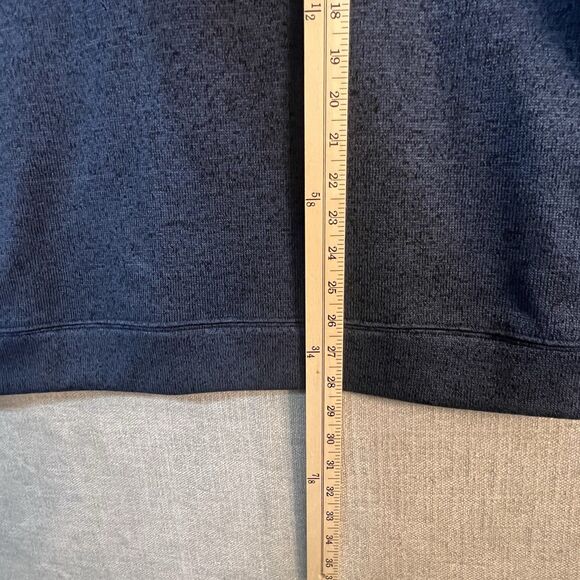 Hawke and Co 1/4 Zip Dynamic Sport Fiber HSW2565 Pullover Mens L Mock Neck Blue - Picture 7 of 9